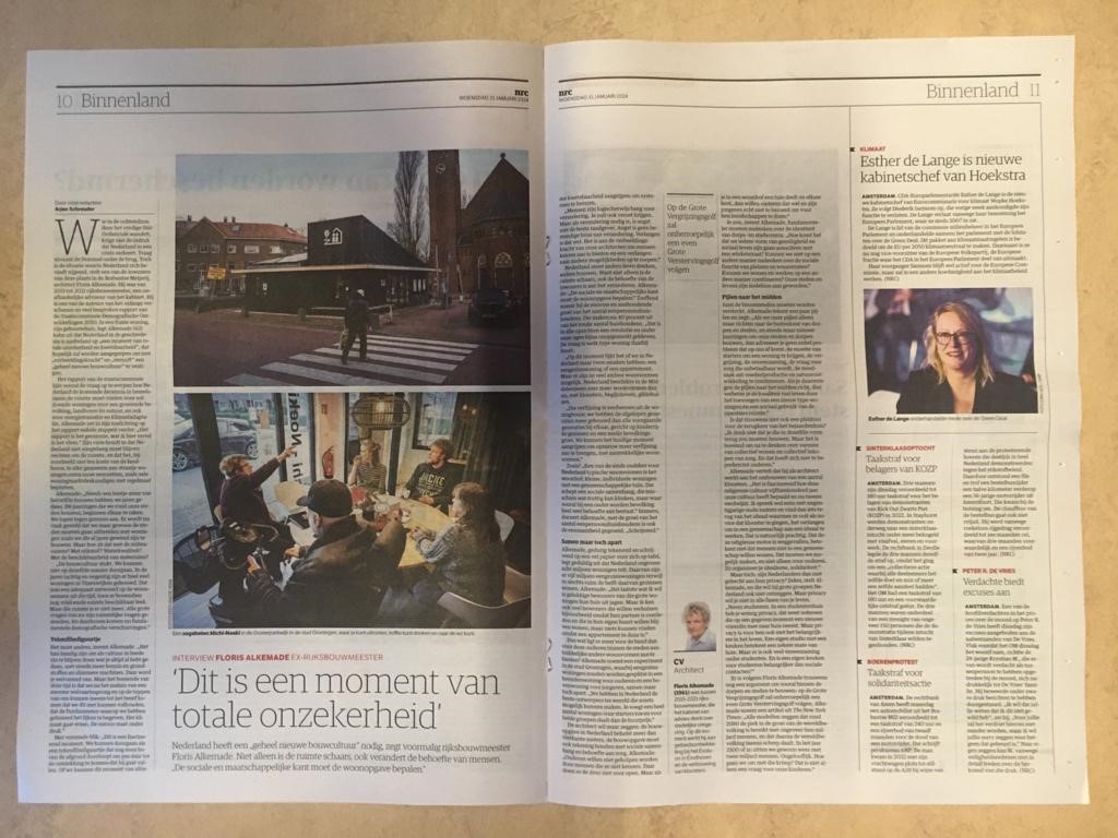 Publicatie NRC: interview met Floris Alkemade - jan 2024