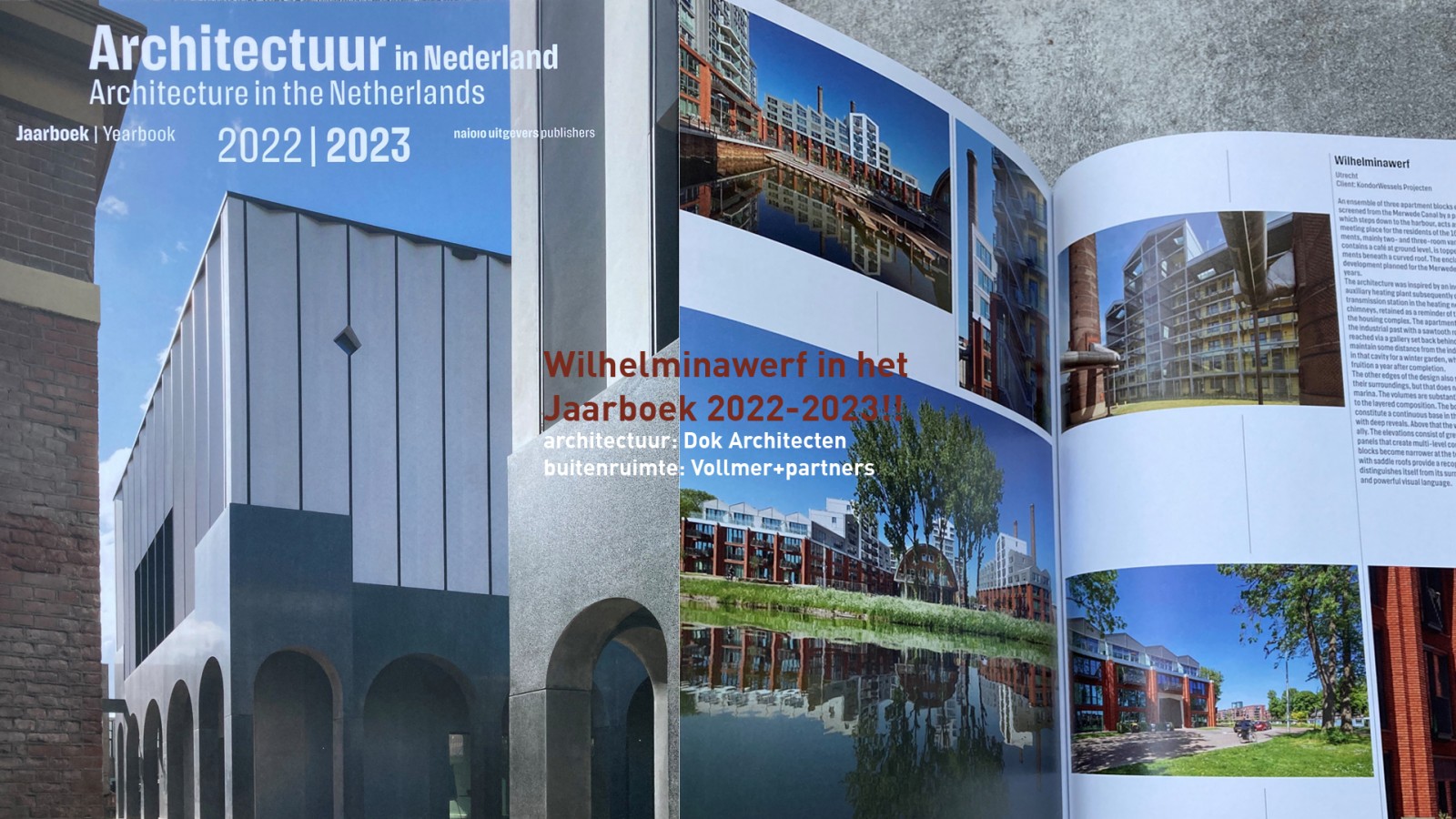Publicatie Wilhelminawerf, Jaarboek Architectuur 2022-2023